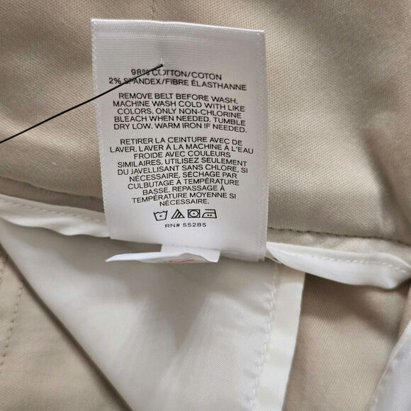 Express NWT Tan Paper Bag Pants Sz. US 4 short - Picture 6 of 7